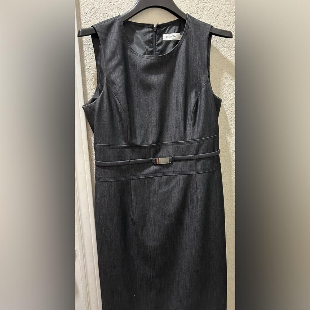 Women’s Calvin Klein Suit, worn once, sz 8, gray. - Picture 3 of 5